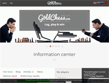 Tablet Screenshot of goldchess.com
